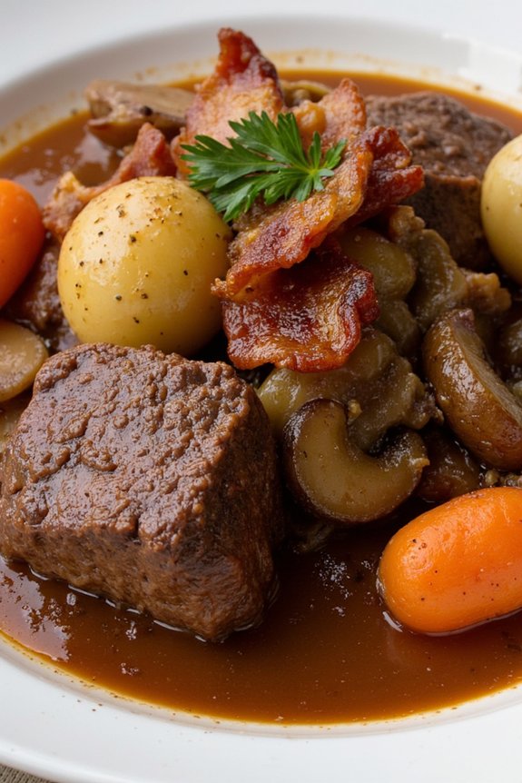 hearty red wine stew