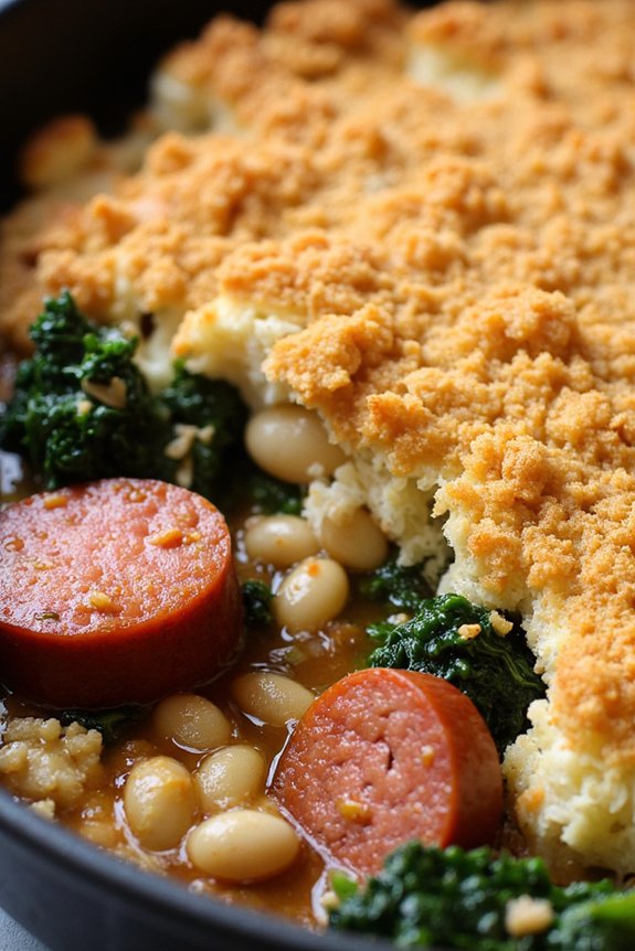 hearty smoked sausage cassoulet