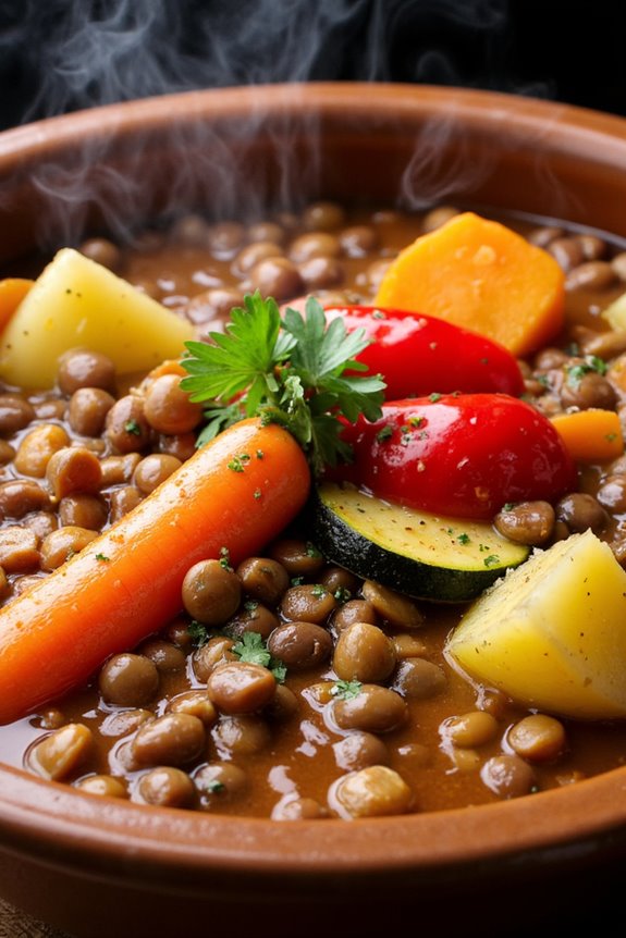 hearty vegetarian lentil cassoulet