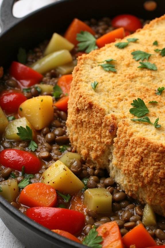 hearty vegetarian lentil cassoulet