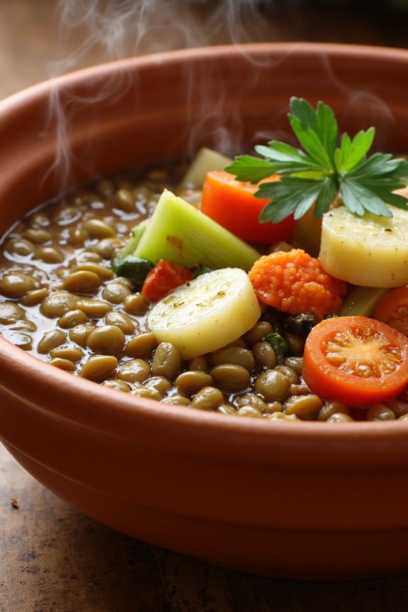 hearty vegetarian lentil stew