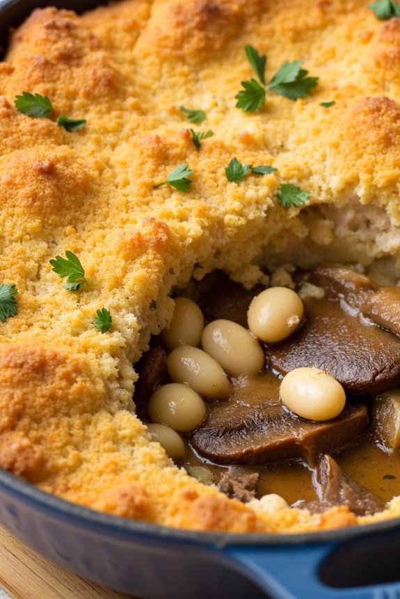 hearty vegetarian mushroom cassoulet