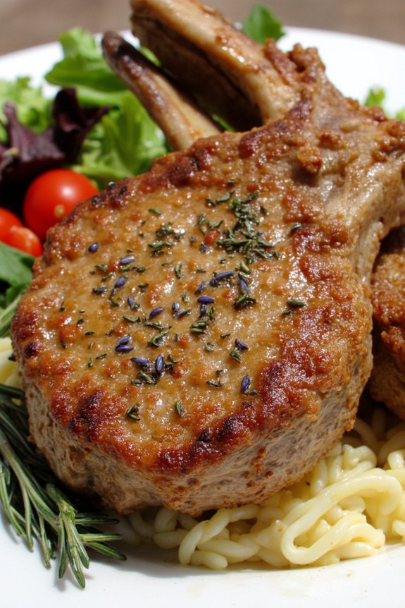 herb crusted lamb chop recipe