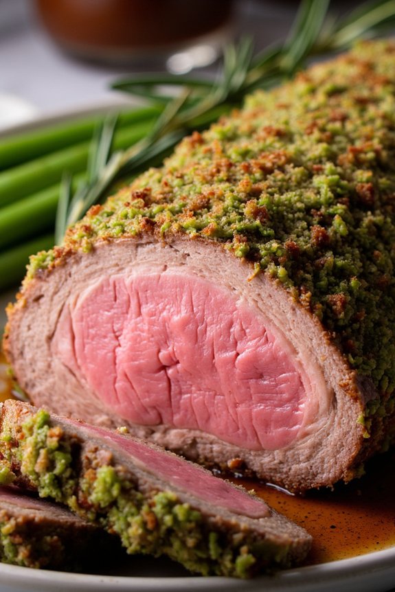 herb crusted lamb loin recipe