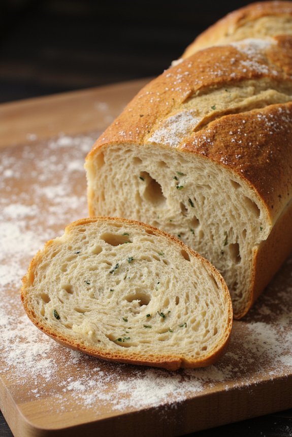 herb infused flaky baguette recipe