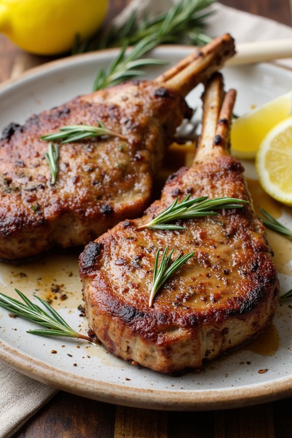 herb infused lamb cutlets recipe