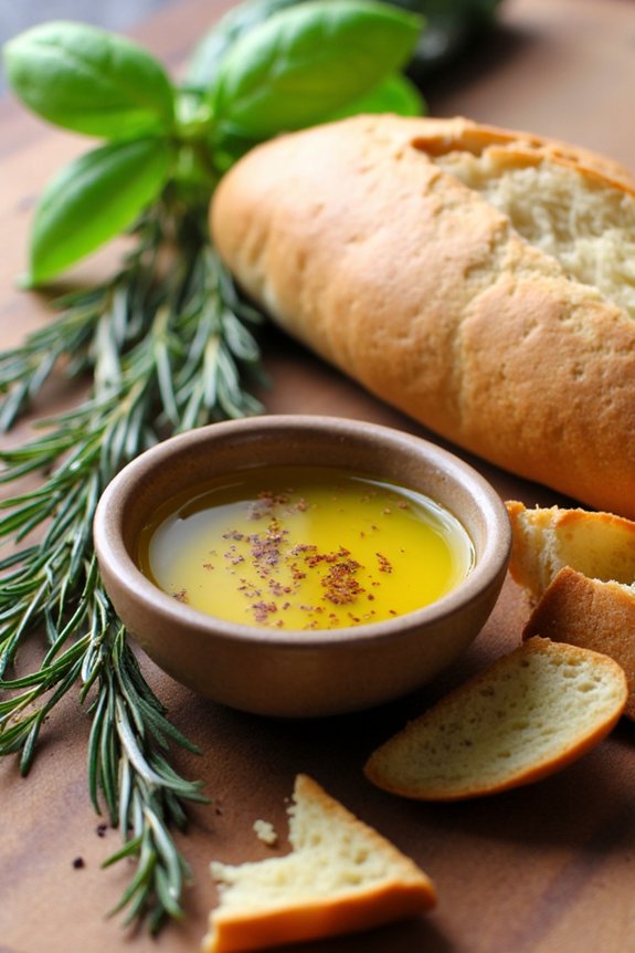 herb infused olive oil dip