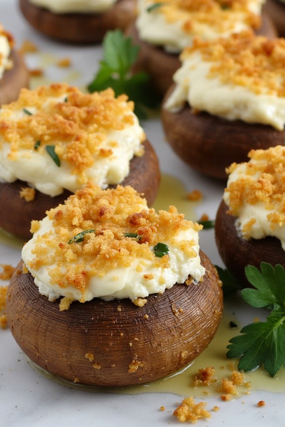 herb stuffed mushroom appetizer delight