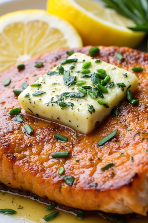 herbed butter salmon delight