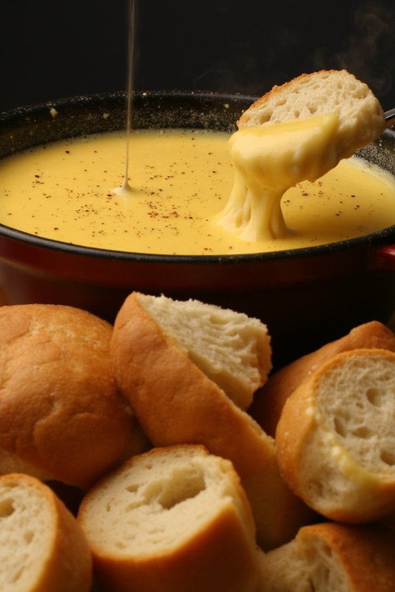indulgent cheese dipping experience