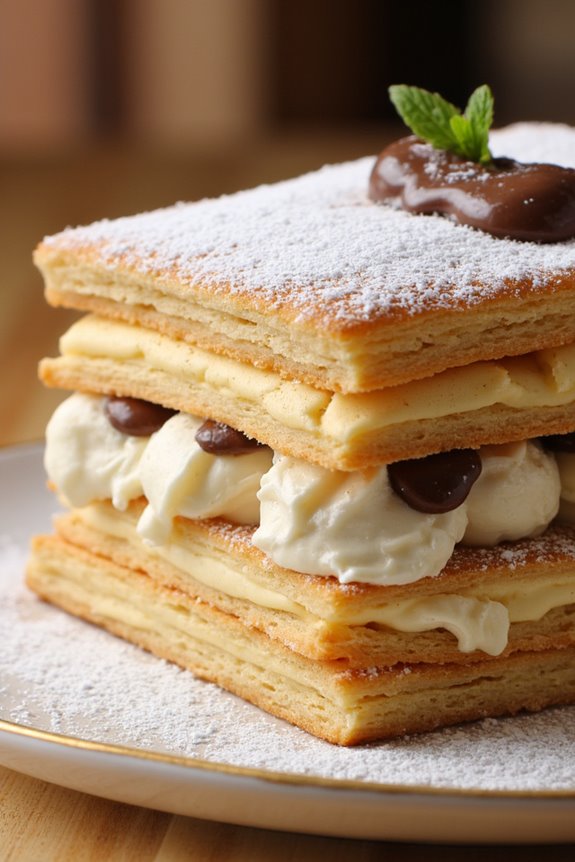 irresistible layered pastry dessert