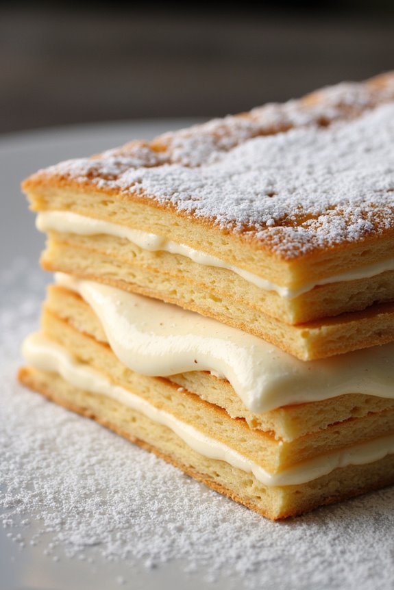 layered pastry cream delight