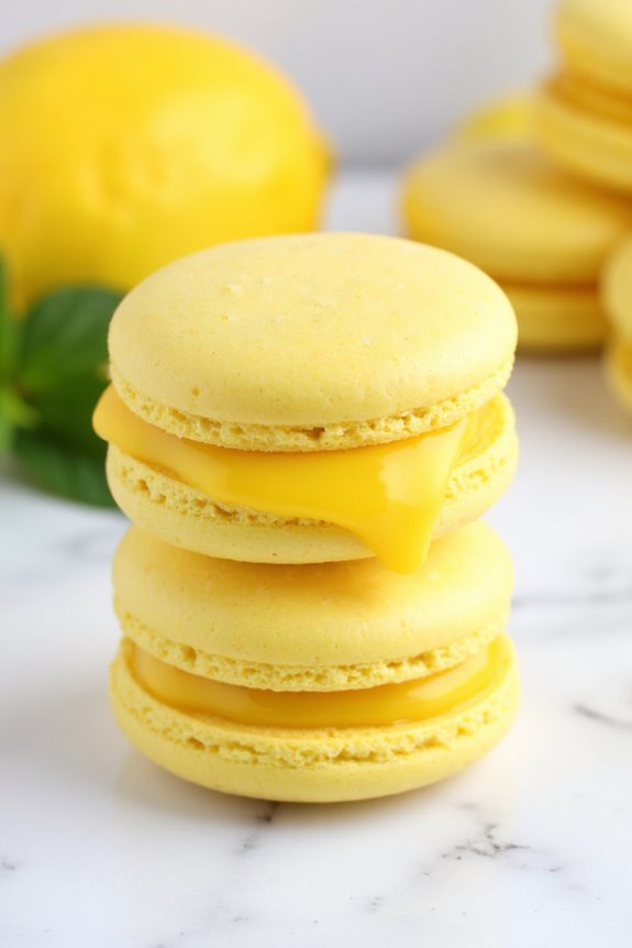 lemon curd macarons recipe