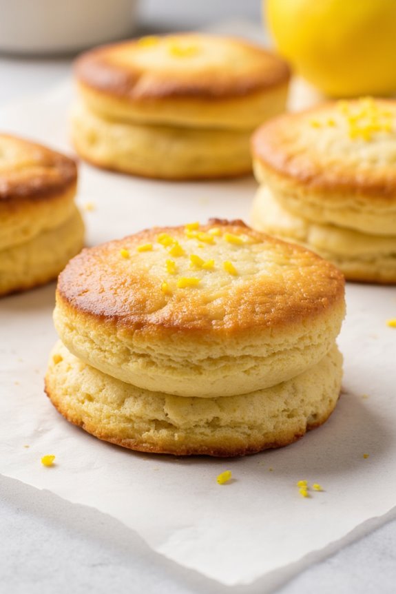 lemon flavored french pastries delight