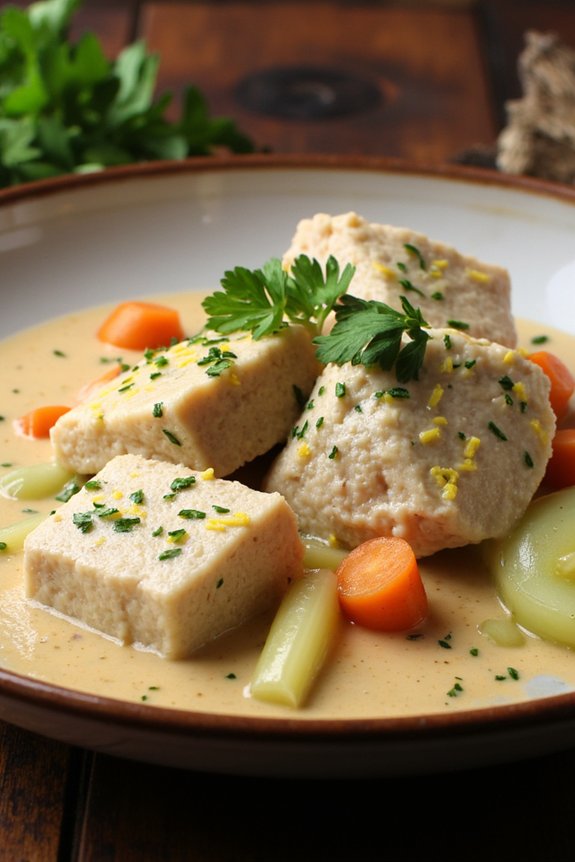 lemon infused creamy veal stew