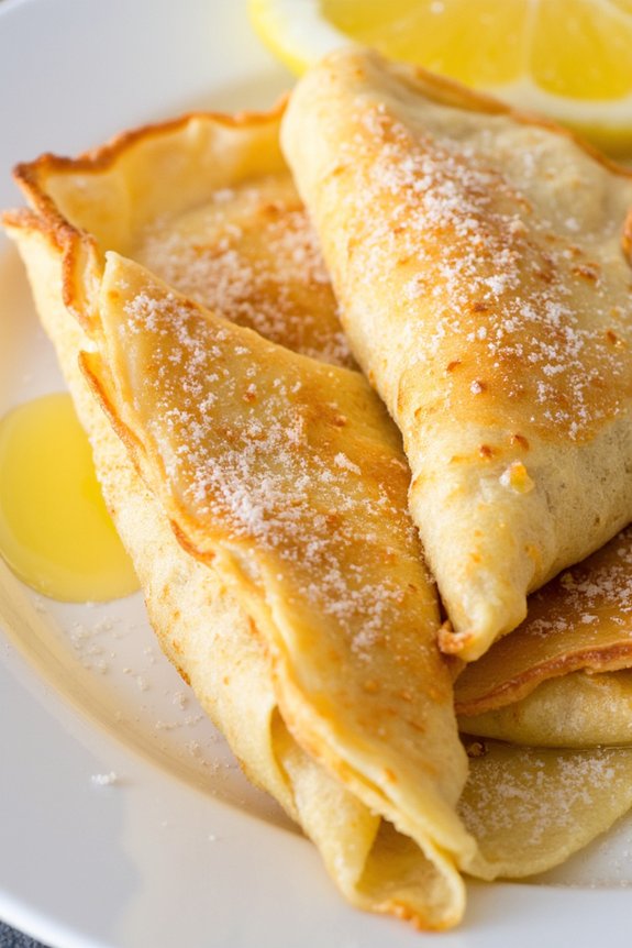 lemon sugar crepes recipe