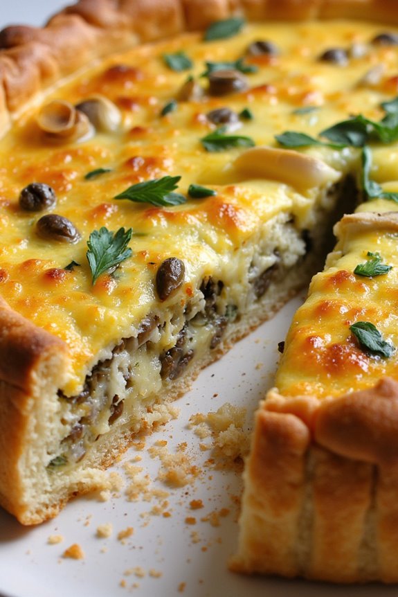 lentil herb quiche delight