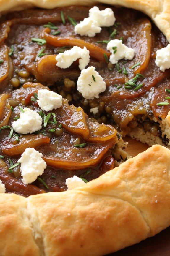 lentil onion tart recipe