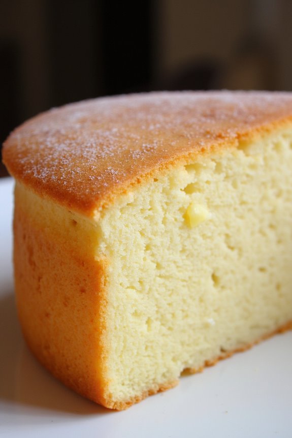 light and airy genoise cake