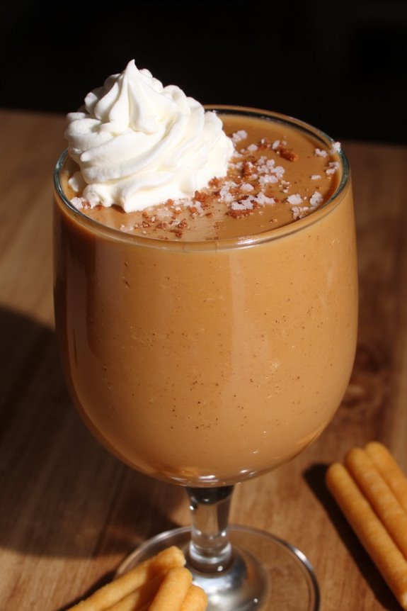 luxurious caramel mousse dessert