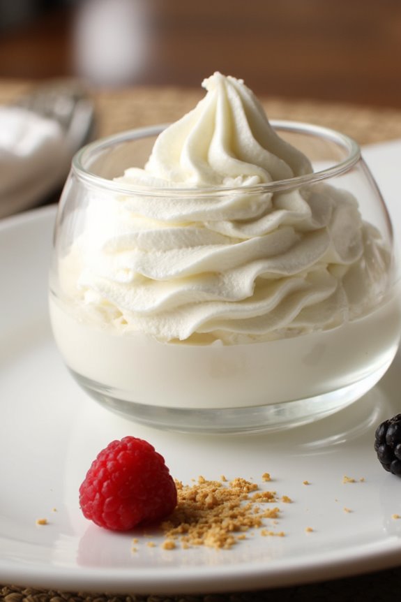 luxurious creamy french dessert