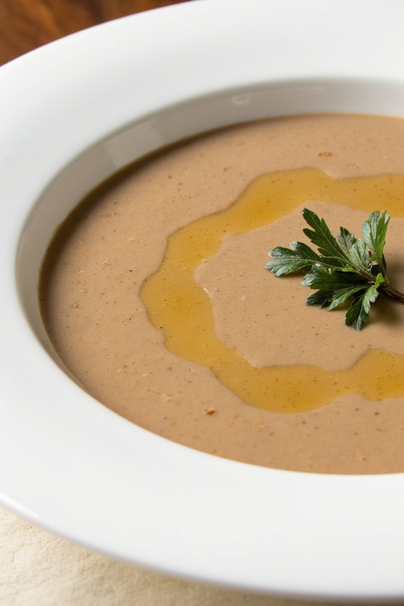 luxurious creamy mushroom soup