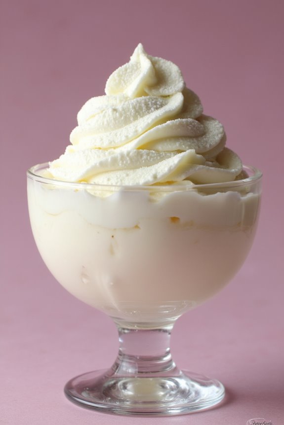 luxurious velvety custard dessert