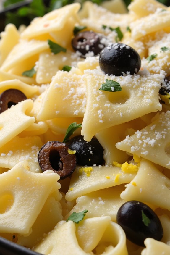 mediterranean vegetarian pasta dish