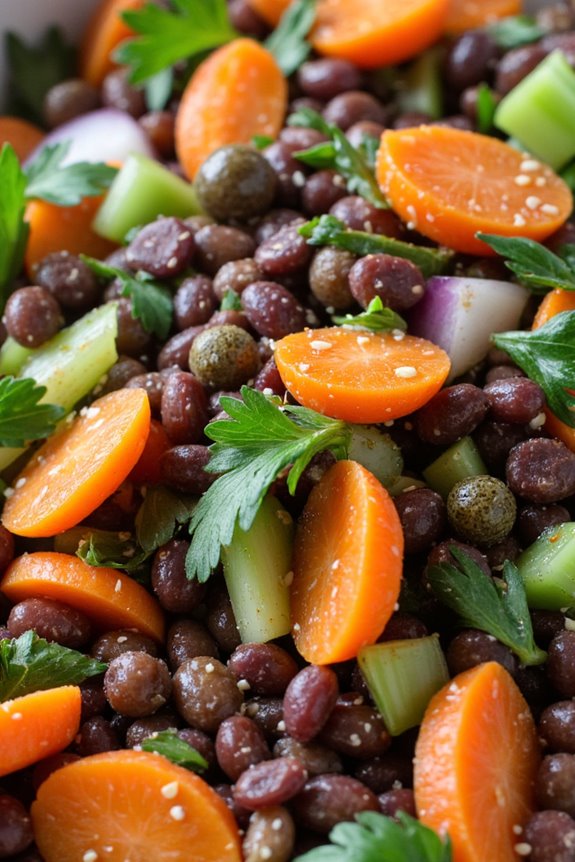 nutritious french lentil salad