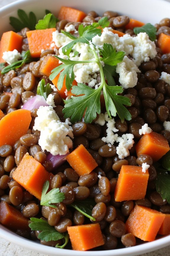 nutritious french lentil salad