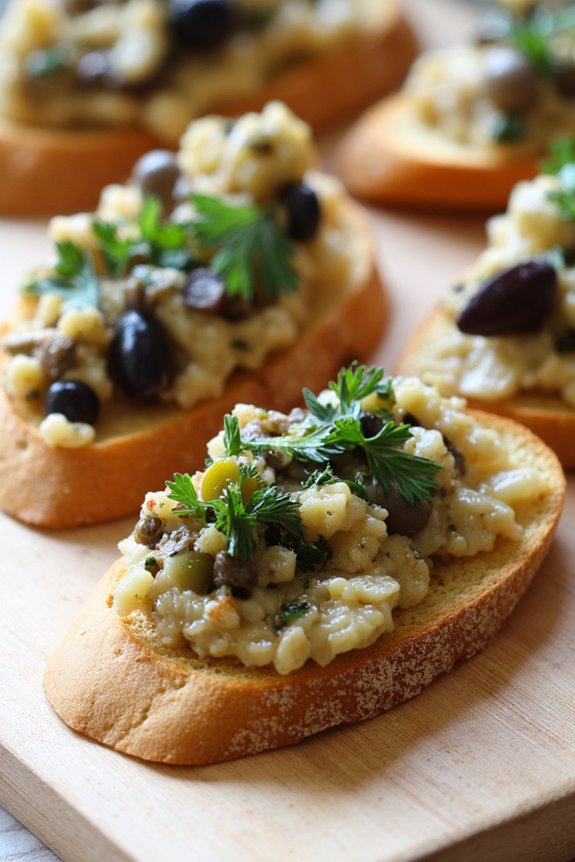 olive tapenade crostini delight