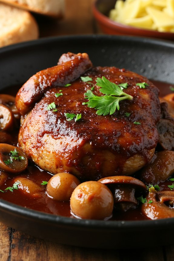 pork based coq au vin