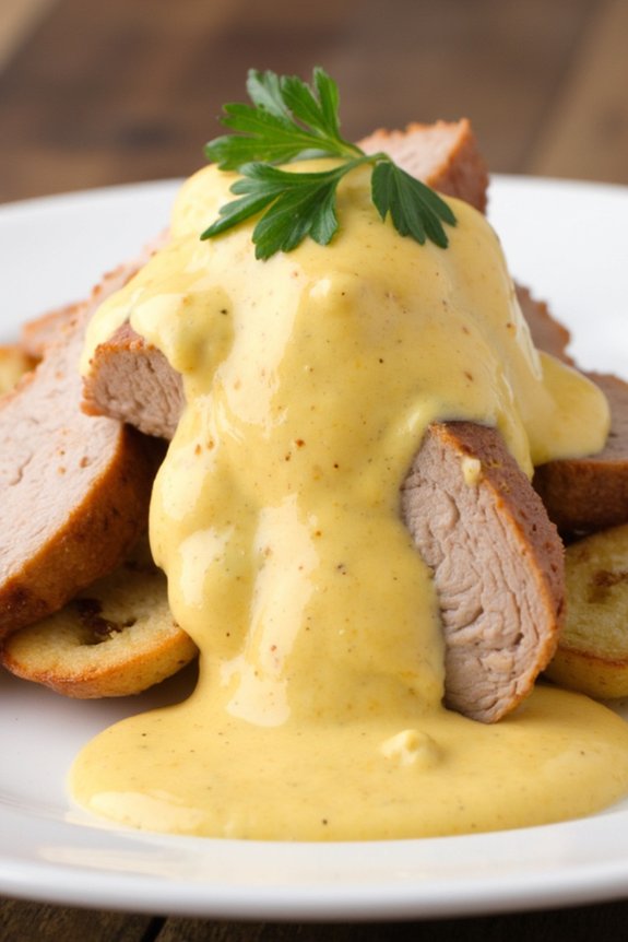 pork tenderloin with mustard sauce