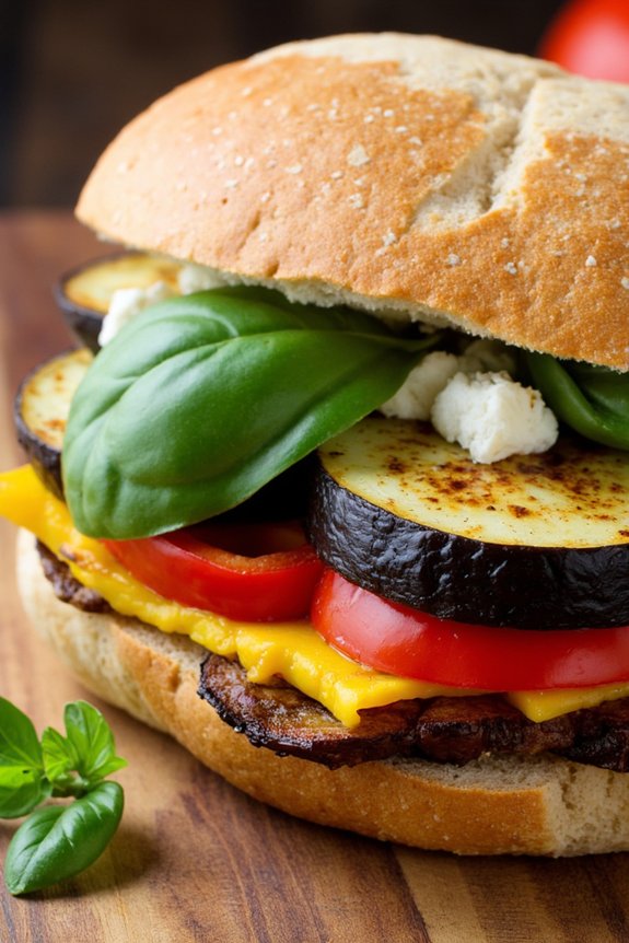 provencal vegetable sandwich delight