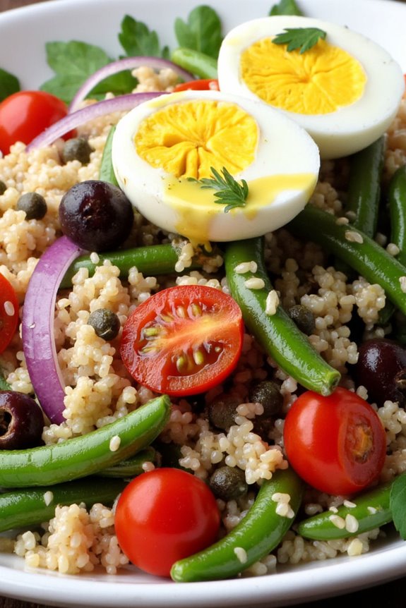 quinoa salad with vibrant vegetables