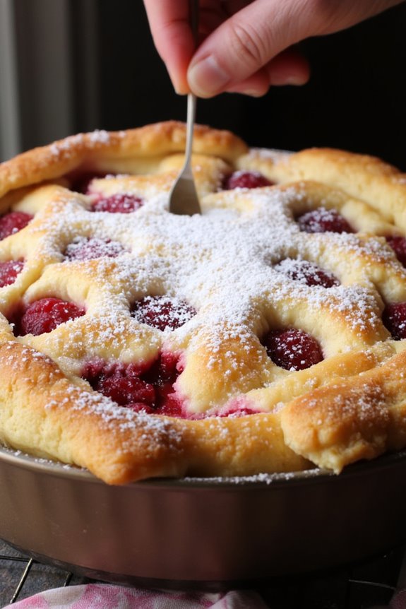 raspberry clafoutis french dessert