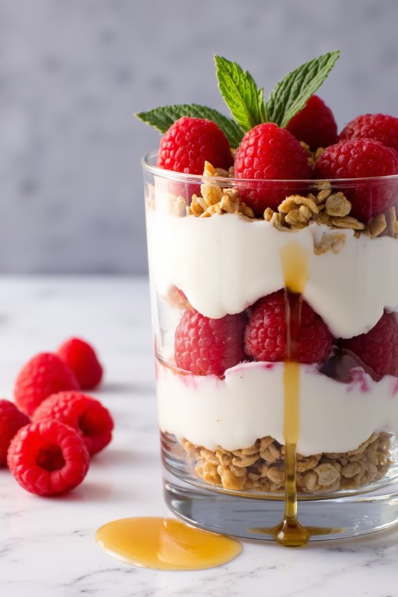 raspberry yogurt parfait delight