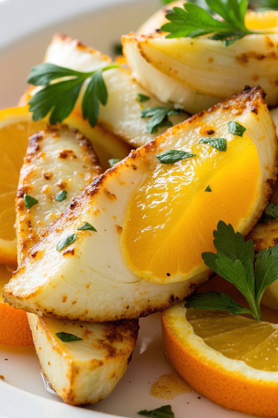 roasted fennel orange salad