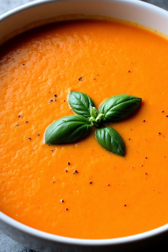 roasted pepper tomato bisque