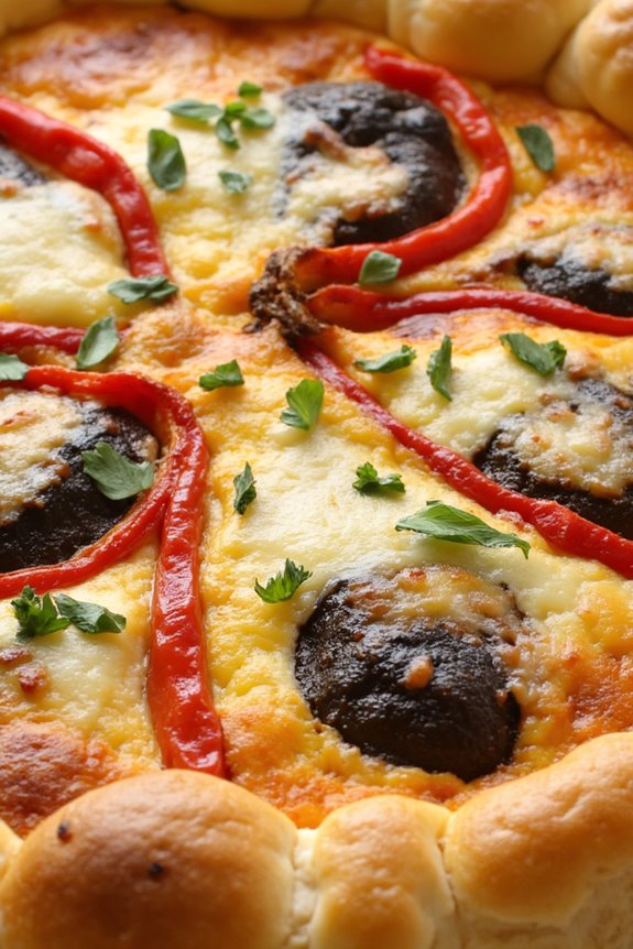 roasted red pepper quiche