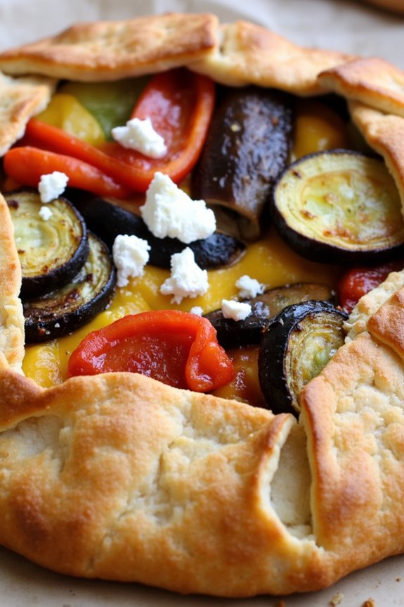 roasted vegetable pastry galette