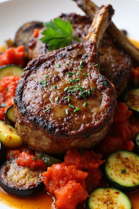 rosemary lamb with ratatouille