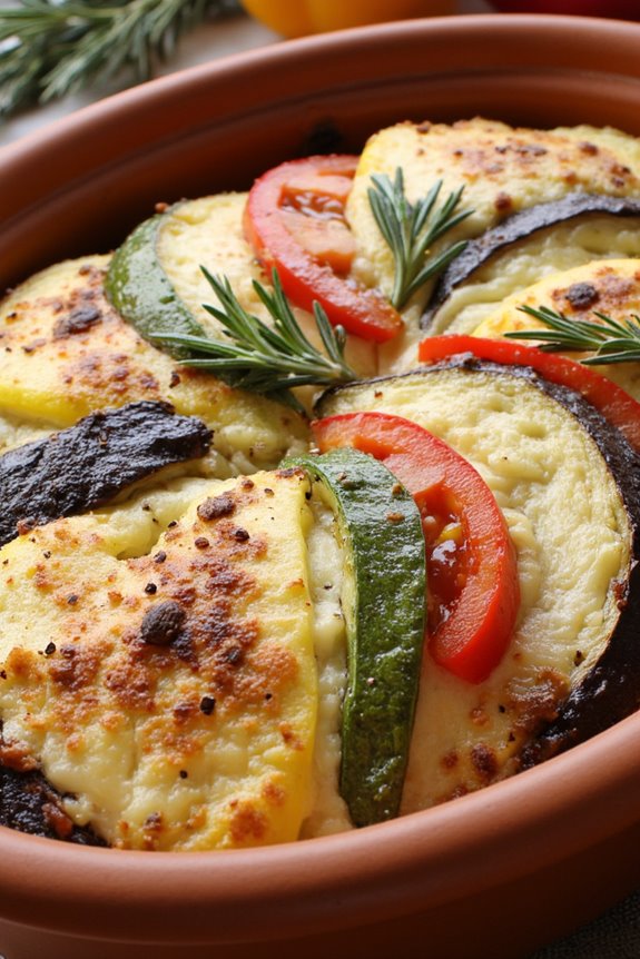 rustic baked vegetable gratin