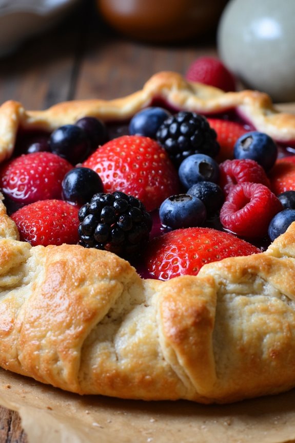 rustic berry filled pastry