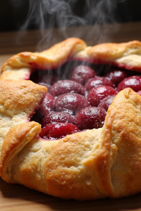 rustic cherry dessert galette