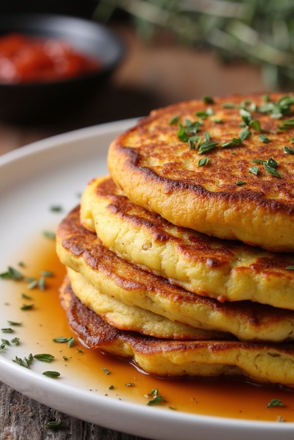 rustic crispy potato pancakes