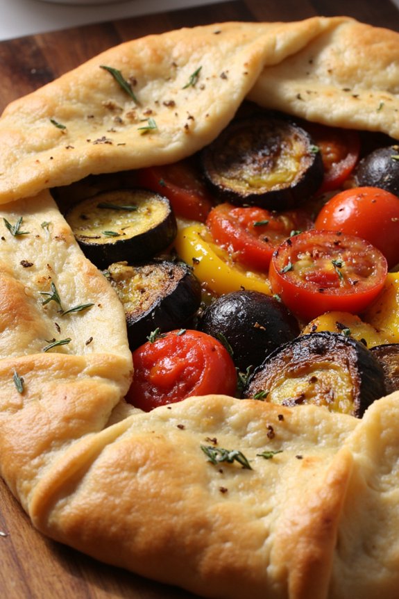 rustic vegetable filled galette