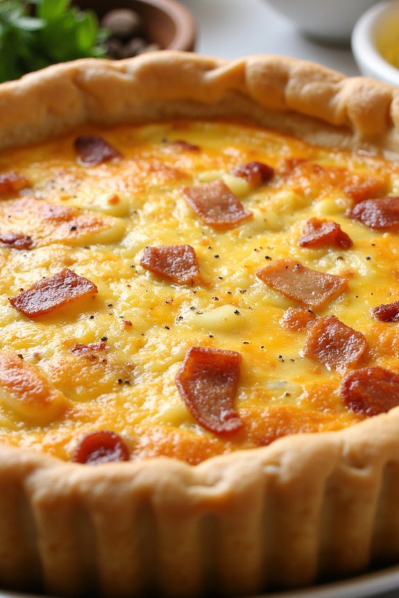 savory bacon and cheese