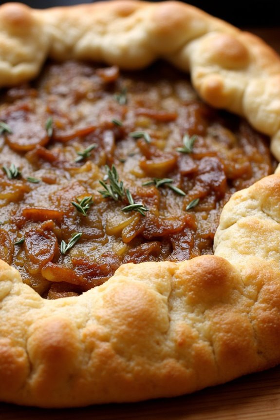 savory caramelized onion tart