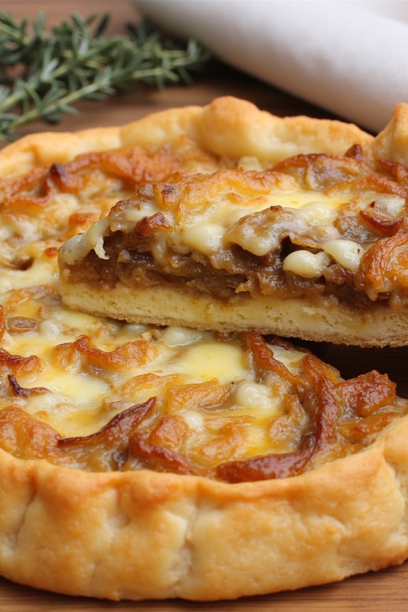 savory caramelized onion tart